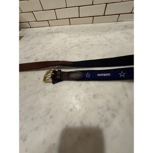 Vineyard Vines Cowboys Belt Boys‎ Kids Gold Buckle Navy Blue Size 30